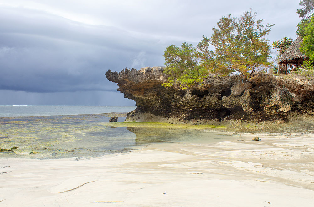 A view of Chale Island during the low tide